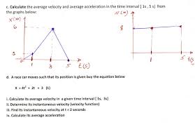 Solved Calculate The Average Velocity
