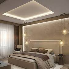 two layered false ceiling with circular