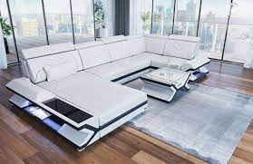 san francisco design leather sectional