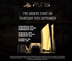 Stock is currently sold out but stay tuned if you're still searching. Ps5 Pre Orders Start 10 September For 24k Gold Edition Worth 8000 Ginx Esports Tv