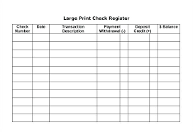 Checkbook Transaction Register Book Heatsticks Co