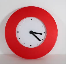 Ikea Tajma Clock Large Red Vintage