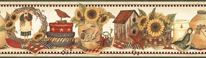 Sunflower Country Wallpaper Border