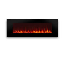 Real Flame 50 In Dinatale Wall Mounted Electric Fireplace Black