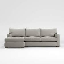axis grey fabric sectional sofa