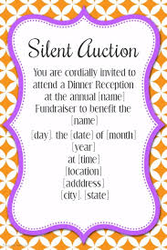 Silent Auction Event Invitation Poster Flyer Template Postermywall