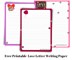 free printable love letter writing paper