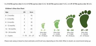 Size Chart Squid Socks Baby And Toddler Socks