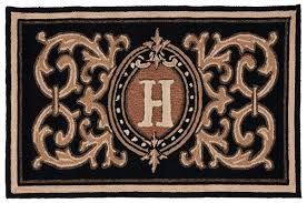 rug mon226h monogram area rugs by