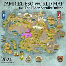 eso tamriel world map 2024 for the