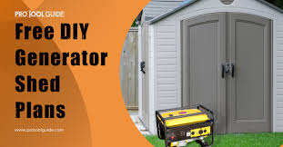 20 Free Diy Generator Shed Plans Pro