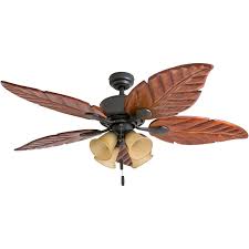 bronze tropical led ceiling fan