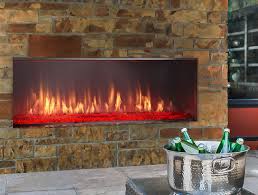 Lanai Gas Fireplace Outdoor Linear