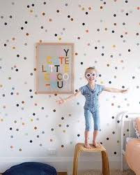 Kids Wall Decor Gold Dot Wall Decals