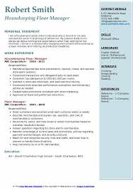 floor manager resume sles qwikresume