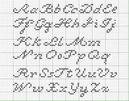 Script Cross Stitch Alphabet Patterns Cross Stitch Letter