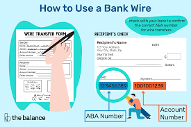 bank wires how to send or receive funds