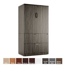 Wood filing cabinets offer a classic look that blends in well with your other home decor. 66 Tall Two Door Storage Lateral File Cabinet 9 Finish Colors