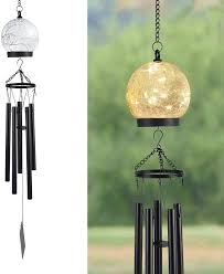 wind chimes outdoor solar lights