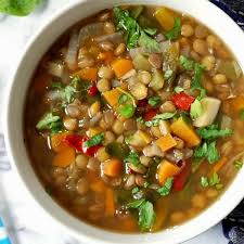 slow cooker lentil soup with vegetables