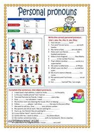 To minimize frustration, be sure to provide clear instructions for each worksheet. Write The Correct Personal Pronoun Use I You He She It We They Complete The Sentences Personal Pronouns Worksheets Personal Pronouns Pronoun Worksheets