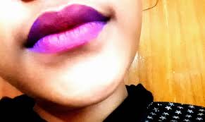 pink and purple shade lipstick also