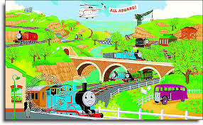 Thomas The Engine Wall Mural Full Size