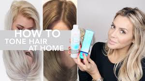 how to professionally tone hair at home