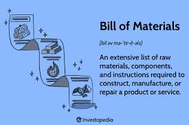 bill of materials bom meaning