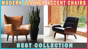 modern leather accent chairs for living