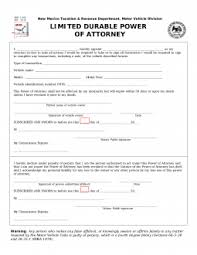 of attorney form mvd 11020