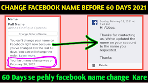 How to change name in facebook without 60 days 2021. Changefacebookname Explore Facebook