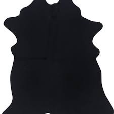 small black cow hide rug collective