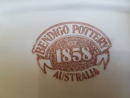 bendigo pottery 1858 vine baking