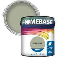 Homebase Matt Emulsion Paint Pale Olive