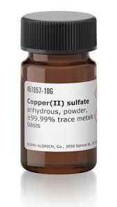 copper ii sulfate anhydrous powder
