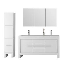 Required fields are marked *. Jade Bath Sloan 60 Inch Double Freestanding 3 Piece Bathroom Vanity Set In White With Mirr The Home Depot Canada
