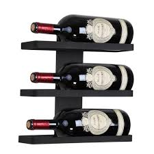 Wall Mounted Wine Rack For 3 Magnum