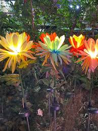Solar Powered Orchid Lamp Lawn Light