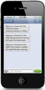 Easy To Read Weather Alerts By Email Or Text Message Weather