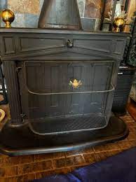 Vintage Franklin Fireplace Cast Iron