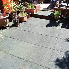 Rubber Tiles Used To Pave An Entire