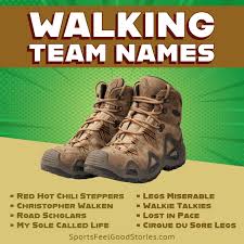 265 best walking team names for a step