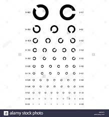 Eye Test Chart Vector Rings Chart Vision Exam Optometrist