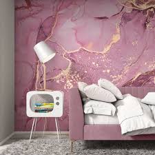 Abstract Gold Pink Purple Wallpaper