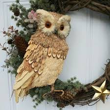 Large Handmade Owl Wall Decor Owl