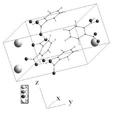 Structural Model Of A Potassium Acid Phthalate Crystal And