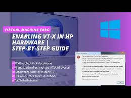 how to enable vt x in hp hardware