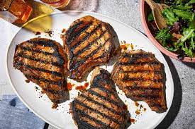 sweet and savory grilled pork chops