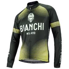 Bianchi Fundres L S Jersey Black Yellow